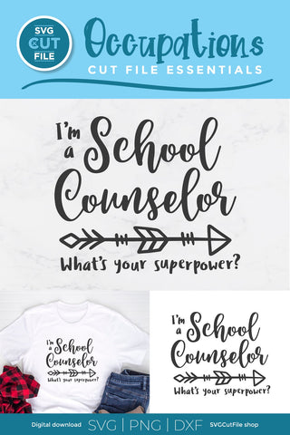 School counselor svg, counselor superpower svg SVG SVG Cut File 