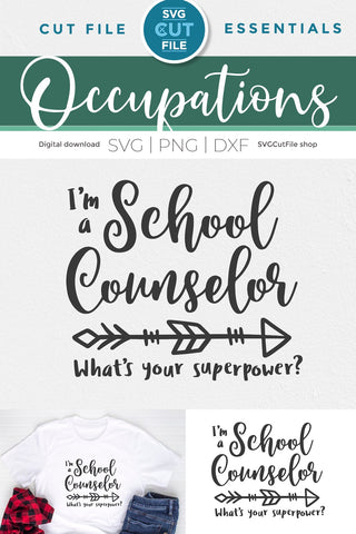 School counselor svg, counselor superpower svg SVG SVG Cut File 