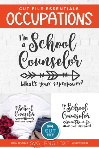 School counselor svg, counselor superpower svg SVG SVG Cut File 