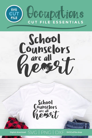School counselor svg, counselor svg, all heart svg SVG SVG Cut File 