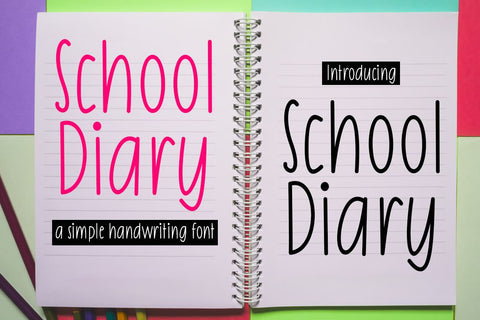 School Diary Font Supersemar Letter 