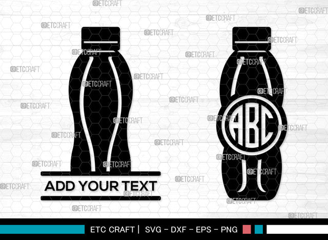 School Drink Bottle Mnogram SVG, Split Mnogram SVG, Sports Bottle Svg, Drinking Bottle Svg, Water Bottle Svg, Drink Bottle SVG ETC Craft 