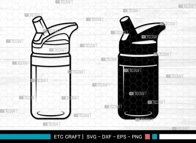 School Drink Bottle SVG, School Drink Bottle SVG, Sports Bottle Svg, Drinking Bottle Svg, Water Bottle Svg, Drink Bottle SVG ETC Craft 