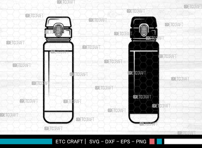 School Drink Bottle SVG, School Drink Bottle SVG, Sports Bottle Svg, Drinking Bottle Svg, Water Bottle Svg, Drink Bottle SVG ETC Craft 