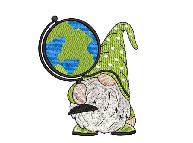 School Gnome Embroidery Design, 4 sizes, Instant Download Embroidery/Applique DESIGNS Nino Nadaraia 