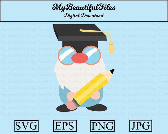 school gnome SVG MyBeautifulFiles 