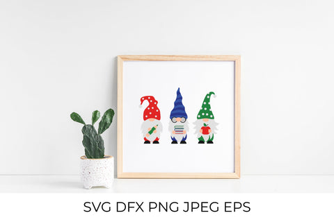 School gnomes SVG. Gnome student. Cute gnomes at school SVG LaBelezoka 