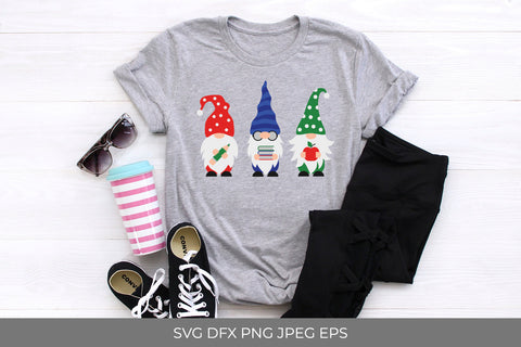 School gnomes SVG. Gnome student. Cute gnomes at school SVG LaBelezoka 