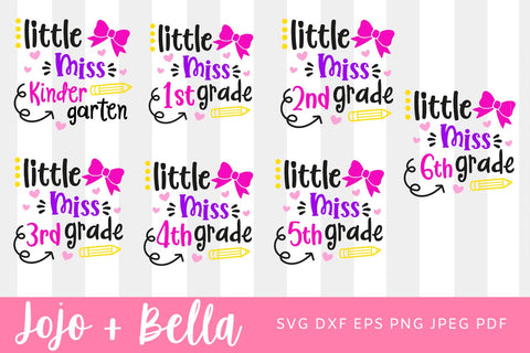 School Grade Svg Bundle, Back to School Svg, Svg, School Svg, Teacher Svg, Kids Svg, Shirt Svg, Svg Designs For Cricut, Sublimation Designs Downloads SVG Jojo&Bella 