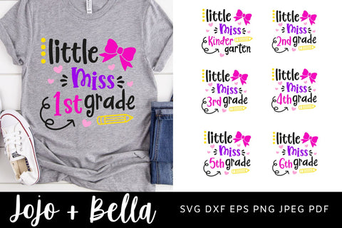 School Grade Svg Bundle, Back to School Svg, Svg, School Svg, Teacher Svg, Kids Svg, Shirt Svg, Svg Designs For Cricut, Sublimation Designs Downloads SVG Jojo&Bella 