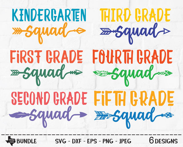 School Grades Bundle | School SVG SVG Texas Southern Cuts 