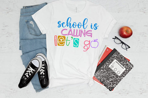 School Is Calling I Back to School Sublimation I First Day Sublimation Happy Printables Club 