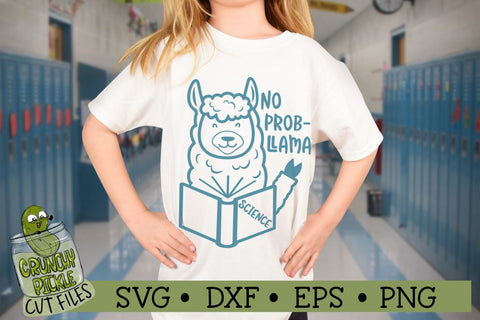 School Llama No Problem SVG Cut File SVG Crunchy Pickle 