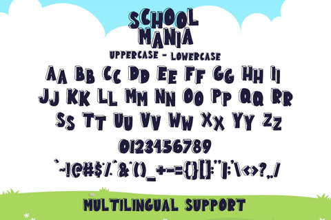 School Mania - Block Crafty Font Font Dm Letter Studio 