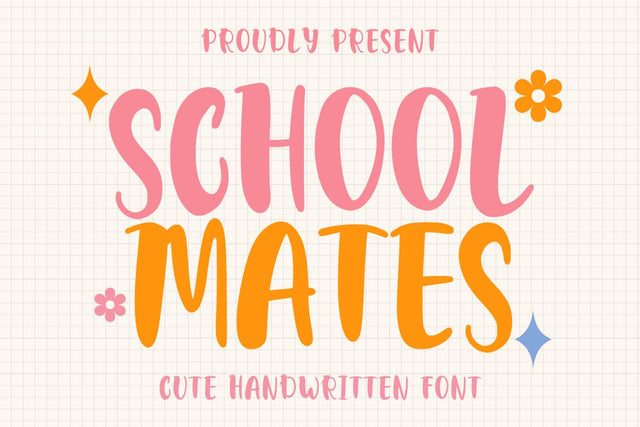 School Mates - Cute Handwritten Font Font Masyafi Studio 