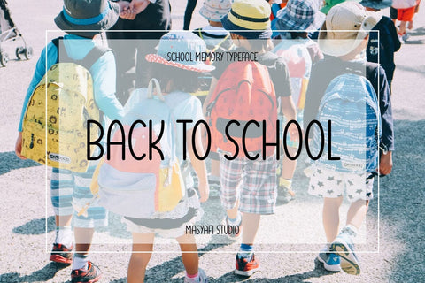 School Memory - Playful Sans Serif Font Font Masyafi Studio 