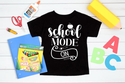 School Mode On SVG I Back to School SVG I School Shirt SVG SVG Happy Printables Club 