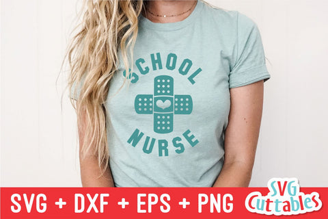 School Nurse svg - Cut File - Occupation - svg - dxf - eps - png - Cut File - Silhouette - Cricut - Digital Download SVG Svg Cuttables 