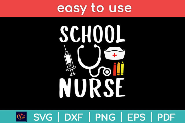School Nurse Svg Design SVG artprintfile 