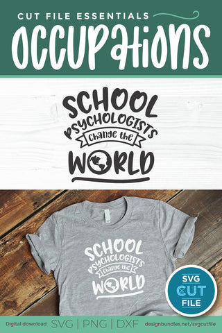 School Psychologist svg, Change the World svg SVG SVG Cut File 