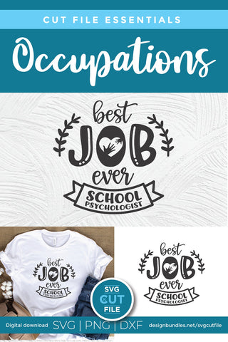 School Psychologist svg, school counselor svg, Best Job SVG SVG Cut File 