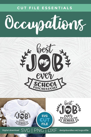 School Psychologist svg, school counselor svg, Best Job SVG SVG Cut File 