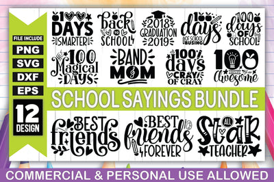 School Sayings SVG Bundle SVG Ariyan 