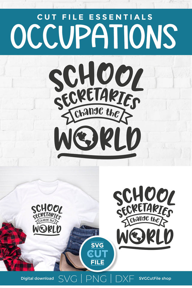 School secretary svg - Change the World SVG SVG Cut File 