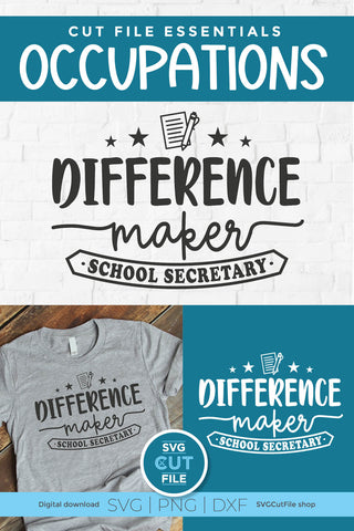 School secretary svg - Difference Maker SVG SVG Cut File 