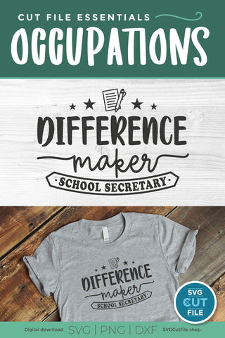 School secretary svg - Difference Maker SVG SVG Cut File 