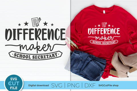 School secretary svg - Difference Maker SVG SVG Cut File 