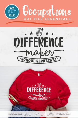 School secretary svg - Difference Maker SVG SVG Cut File 