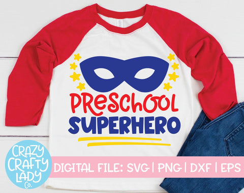 School Superhero | Quote SVG Cut File Bundle SVG Crazy Crafty Lady Co. 