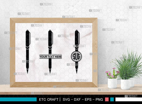 School Supplies monogram, School Supplies Silhouette, School Bag Svg, Compass Ruler Svg, Pencils Svg, School Supplies SVG Cut Files, SB00086 SVG ETC Craft 