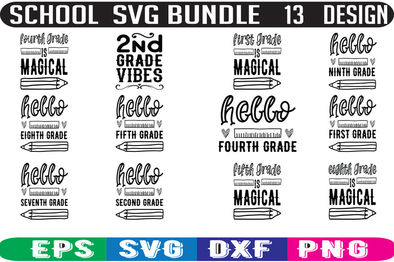 School SVG bundle 13 design SVG Nurstore 