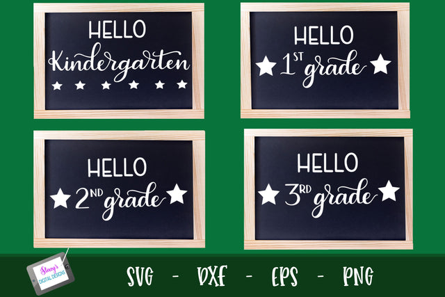 School SVG bundle - grade level bundle, K-3 SVG Stacy's Digital Designs 