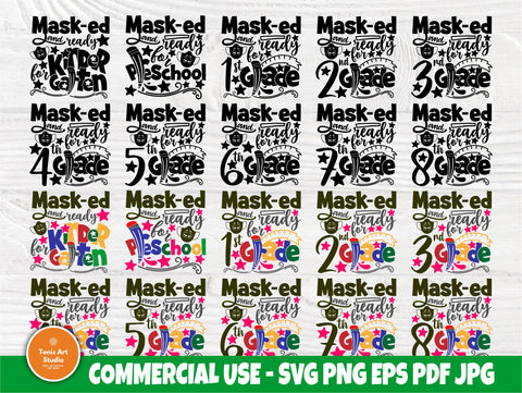 School SVG Bundle, Kindergarten, Quarantine Svg SVG TonisArtStudio 