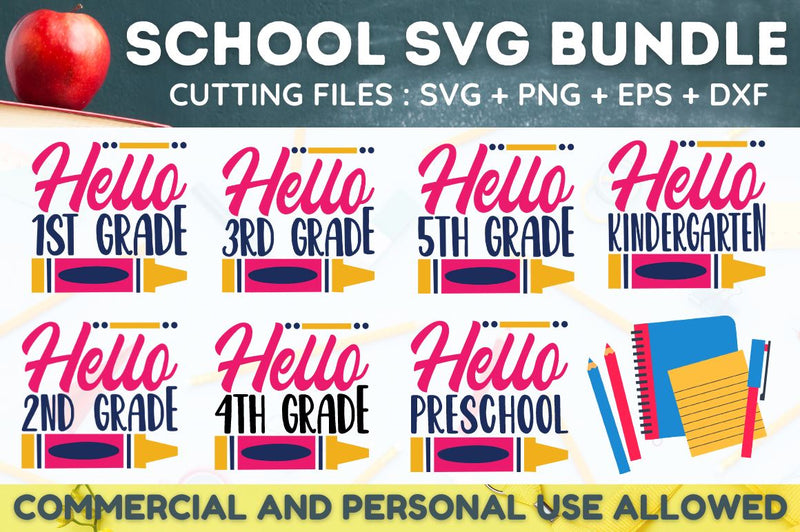 School SVG Bundle SVG Designangry 