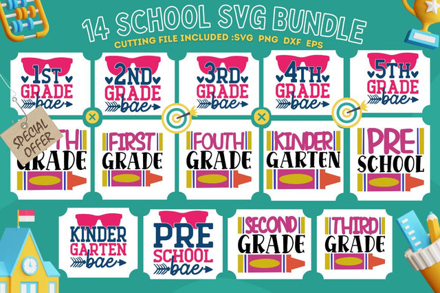 School SVG Bundle SVG Designangry 