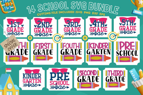 School SVG Bundle SVG Designangry 
