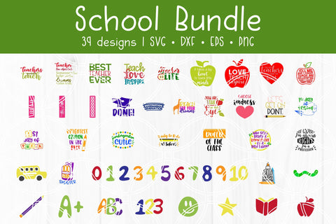 School SVG Bundle SVG SavanasDesign 