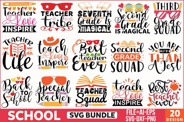School Svg Bundle SVG SVGista 