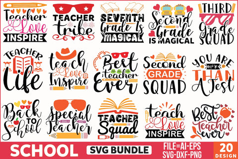 School Svg Bundle SVG SVGista 