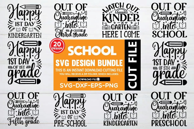 school svg bundle vol 1 SVG buydesign 