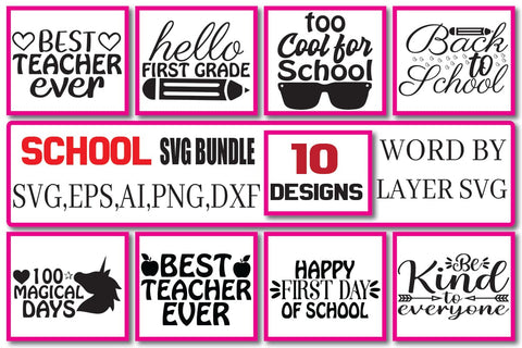 School SVG Bundle Vol. 1 SVG Craftlabsvg24 