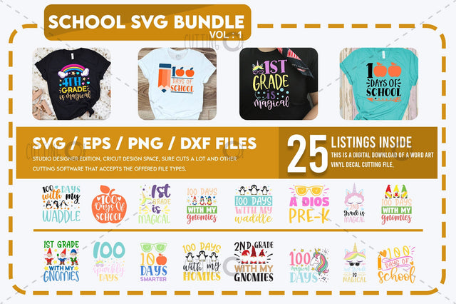 School SVG Bundle Vol 1 SVG Designangry 