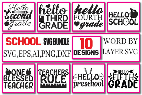 School SVG Bundle Vol. 2 SVG Craftlabsvg24 
