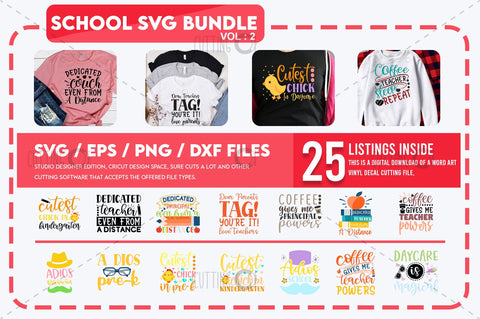 School SVG Bundle Vol 2 SVG Designangry 