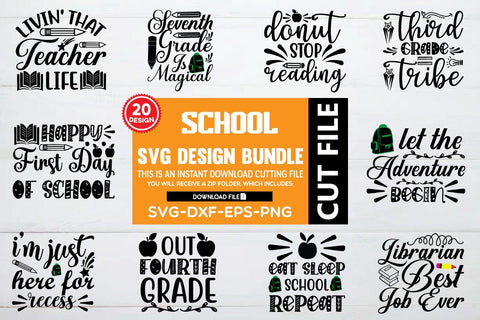 school svg bundle vol 3 SVG buydesign 