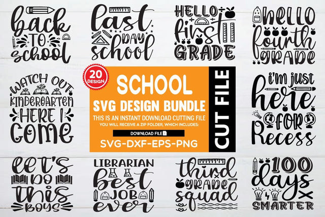 school svg bundle vol 4 SVG buydesign 